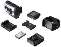 Sony FDRX3000R/W 4K HD Recording, Action Cam, Live View Underwater Camcorder, White