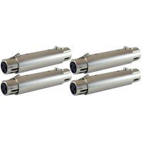 GLS Audio XLR Female Coupler Gender Changer XLR-F Mic Barrel Mike Adapter - 4 PACK