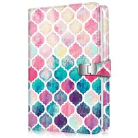 Fintie Wallet Photo Album for Fujifilm Instax Wide 300, Polaroid OneStep 2-64 Pockets (Snap Fastener) Album, Compatible with Polaroid POP, Originals 600 Camera 3.5x4.5 Inch Film (Moroccan Love)