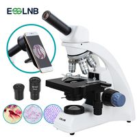 ESSLNB Biological Microscope with Phone Adapter 40X-2000X Compound Monocular Microscope NA1.25 Abbe Condenser