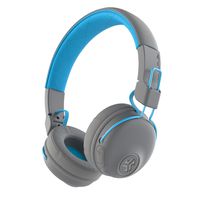 JLab Audio Studio Bluetooth Wireless On-Ear Headphones | 30+ Hour Bluetooth 5 Playtime | EQ3 Sound | Ultra-Plush Faux Leather & Cloud Foam Cushions | Track and Volume Controls | Gray/Blue
