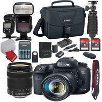 Canon EOS 7D Mark II DSLR Camera Bundle with Canon EF-S 18-135mm f/3.5-5.6 IS STM Lens + AF TTL Power ZOOM Flash + Canon Camera Bag + Accessory Kit (21) Items