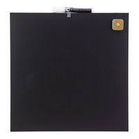 U Brands Square Frameless Magnetic Chalk Board, 14 x 14 Inches, Black (468U00-04)