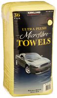 Kirkland Signature Ultra High Pile Premium Microfiber Towels, 36 Count (Pack of 1), Yellow - 713160
