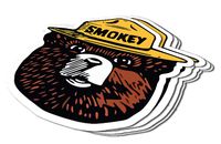 Smokey The Bear - Firefighting Wildlife Decal Sticker for Car Truck Laptop Vinyl (4 Pack) - Made in The USA