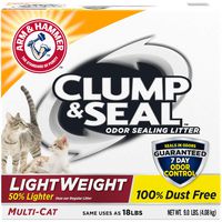 Arm & Hammer Clump & Seal Lightweight Litter, Multi-Cat, 9 Lbs
