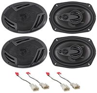 Rockville 6x9" Front+Rear Factory Speaker Replacement For 2002-2006 Toyota Camry