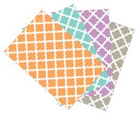 Ella Bella Photography Backdrop Paper, Assorted Mediterranean (1 ea.: Peach, Mint, Lavender & Gray), 48" x 12', 4 Rolls