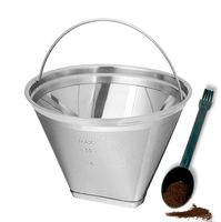 Reusable 4 Cone Coffee Filter Fit for Cuisinart Ninja Hamilton Beach Coffee Makers