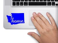 #2 Home Washington State Name Keypad Computer Laptop Symbol Decal Family Love Car Truck Sticker Window (Blue)