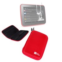 DURAGADGET Cherry Red Sturdy Hard Back Protective Shell Case for The Tesco Hudl 7" Wi-Fi 16GB Android 4.2.2 Jelly Bean Tablet PC