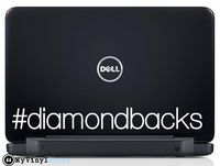 Diamondbacks Hashtag Baseball Team Laptop Decal Sticker 13 X1.5 INCHES