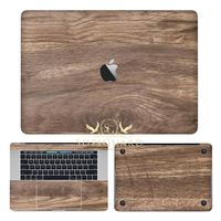 SopiGuard Oak Wood Full Body Precision Edge-to-Edge Coverage Vinyl Sticker Skin for Apple MacBook Pro 15 Touch Bar (A1707 A1990)