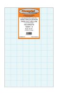 Clearprint 1000H Design Vellum Sheets with Printed Fade-Out 8x8 Grid, 16 Lb., 100% Cotton, 8-1/2 x 11 Inches, 100 Sheets Per Pack, 1 Each (10202510)