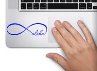 Infinity Aloha Symbol Hawaii Hibiscus Decal Funny Laptop Skin Macbook Trackpad Keypad Sticker Window