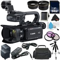 Canon XA11 Compact Professional Camcorder - Full HD with HDMI and Composite Output (PAL)- Bundle with 64GB Memory Card + More