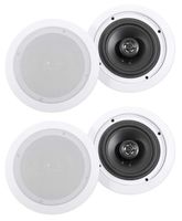 (4) Rockville HC655 6.5" 500 Watt in-Ceiling Home Theater Speakers 8 Ohm
