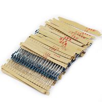 OCR 30Value 600PCS 1 Ohm-1M Ohm 1/4W Metal Film Resistor Assortment Kit(30Value 600PCS)