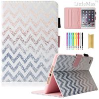 iPad Mini Case, LittleMax Ultra Slim PU Leather Lightweight Case Flip Folio Stand Smart Cover with Auto Wake/Sleep Feature for iPad Mini 1 / Mini 2 / Mini 3 / Mini 4-01 Shinny Wave