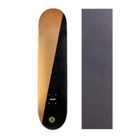 Cal 7 Skateboard Deck with Grip Tape | 7.75, 8.0 and 8.25 Inch | Maple Board for Skating (7.5 inch, Tone Gold and Black)