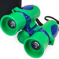 Verb Gear Best Binoculars for Kids in Green and Blue with 8X21 Magnification Durable Shock Proof Compact Foldable Binocular Kit for Boys and Girls