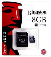 Memory Card 16 GB for Lenovo MediaPad T1 8.0 3G Tablet PC - Kingston 8 GB microSDHC Class 4 Incl. SD Adapter - Memory Chip, Memory Expansion.