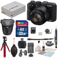 Canon PowerShot G3 X - Wi-Fi Enabled Digital Camera Along With a 32GB SDHC + Wrist Grip Strap + Flexible Tripod + Blower Sensor Cleaner + Protective Zoom Case & Complete Deluxe Bundle