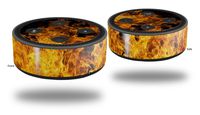 Skin Wrap Decal Set 2 Pack for Amazon Echo Dot 2 - Open Fire (2nd Generation ONLY - Echo NOT INCLUDED)