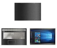 decalrus - Protective Decal for HP Envy 17M-BW0013DX (17.3" Screen) Laptop Dark Grey Texture Brushed Aluminum Skin case Cover wrap BAhpEnvy17m_BW0013dxDark Grey