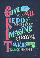 Creative Teaching Press GRIT Inspire U Poster, CTP 8581