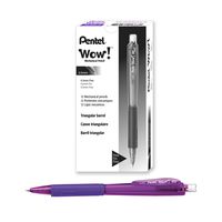 Pentel Wow Mechanical Pencil, 0.5mm, Violet Barrel, Box of 12 (AL405V)