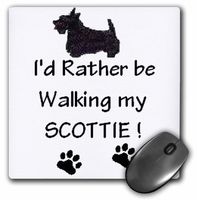 3dRose LLC 8 x 8 x 0.25 Inches Scottie Mouse Pad (mp_1315_1)