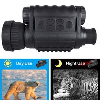 Night Vision Monocular, HD Digital Infrared Camera Scope 6x50mm with 1.5 inch TFT LCD High Power Hunting Gear Takes 5mp Photo 720 Video up to 350m/1150ft Detection Distance