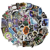 Tim Burton Movies Sticker Pack of 50 Stickers - Movie Theme Stickers for Laptop, Funny Stickers for Laptops, Computers, Hydro Flasks, Water Bottles (Tim Burton)