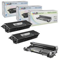 LD Compatible Toner Cartridge & Drum Unit Replacements for Brother TN650 High Yield & DR620 (2 Toners, 1 Drum, 3-Pack)