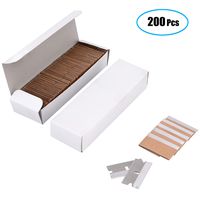   Venhua 200 Pack Single Edge Industrial Razor Blades Economy Single Edge Cutter Blade, Standard Single Edge Razor Blade for Removing Paint, Mastic, Stickers, Putty or Decals, 1.5x0.75 inches