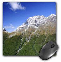 New Zealand, Milford Sound, Majestic fjords, waterfalls-AU02 MWR0142 - Mouse Pad, 8 by 8 inches (mp_76112_1)