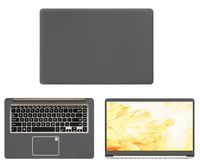 decalrus - Protective Decal for Asus VivoBook S510UA, F510UA, X510UA (15.6" Screen) Laptop Grey Carbon Fiber Skin case Cover wrap CFasusVivobk15_s510Grey