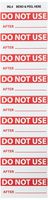 NMC INL4 Inspection Label, Legend"DO NOT USE", 2-1/4 Length x 1" Height, Pressure Sensitive Vinyl, Red on White (Pack of 27)