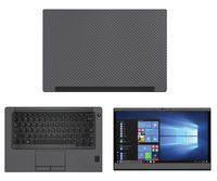 Decalrus - Protective Decal for Dell Latitude 7480 (14" Screen) Laptop Grey Carbon Fiber Skin case Cover wrap CFdellLatitude7480Grey