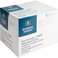 Business Source 6-Slot Inclined Desk Step Sorter