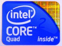 Original Intel Core 2 Quad Inside Sticker 15.5 x 21mm [172]