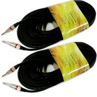 Mr. Dj USA Pair (2 pcs) 100 feet long 1/4" to 1/4" 16-Gauge Pro Speaker Audio Cable USA SHP