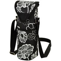 Picnic at Ascot Insulated Wine/Water Bottle Tote with Shoulder Strap -  Night Bloom