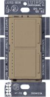 Lutron Maestro Dual Dimmer Switch for Incandescent and Halogen Bulbs, 300-Watt, Single-Pole, MA-L3L3-MS, Mocha Stone