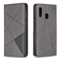 CUSKING Galaxy A10e Full Body Protective Case, Magnetic Cover for Samsung Galaxy A10e with Card Slot, Ultra Soft PU Cover, Flip Case Wallet Case, Gray