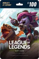 League of Legends $100 Gift Card - NA Server Only [Online Game Code]