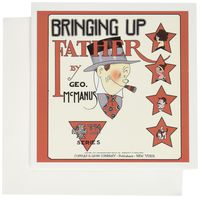 3dRose 1921 cartoon comic book cover Bringing Up Father with Maggie and Jiggs Series 4 - Greeting Cards, 6 x 6 inches, set of 6 (gc_151949_1)