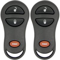 Keyless2Go New Keyless Entry 3 Button Remote Car Key Fob for Vehicles That Use GQ43VT9T (2 Pack)