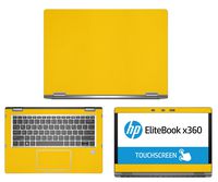 decalrus - Protective Decal for HP EliteBook X360 1030 G2 (13.3" Screen) Laptop Yellow Carbon Fiber Skin case Cover wrap CFhpElitebk1030g2Yellow